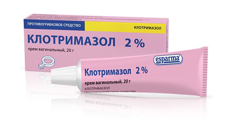 Клотрима, 2%, Крем В. Ванналайн, 20 Г, 1 шt.
