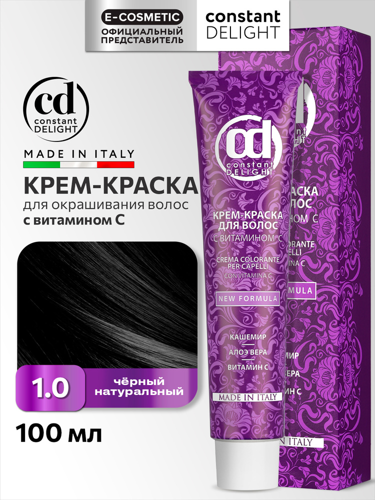Постоянный восторг krem-kraskad-okraшivanip vvolos 1/0 чernый naturalnый 100 мл